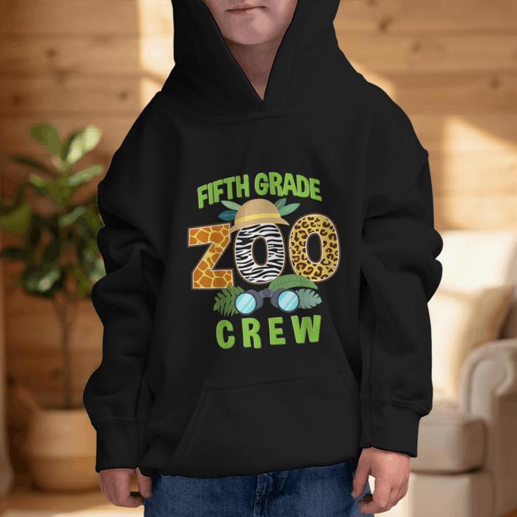 Fifth Grade Zoo Crew Wild Animal Safari Back To School Graphic Kid Hoodie Fifth Grade Zoo Crew Wild Animal Safari Back To School Graphic Kid Hoodie