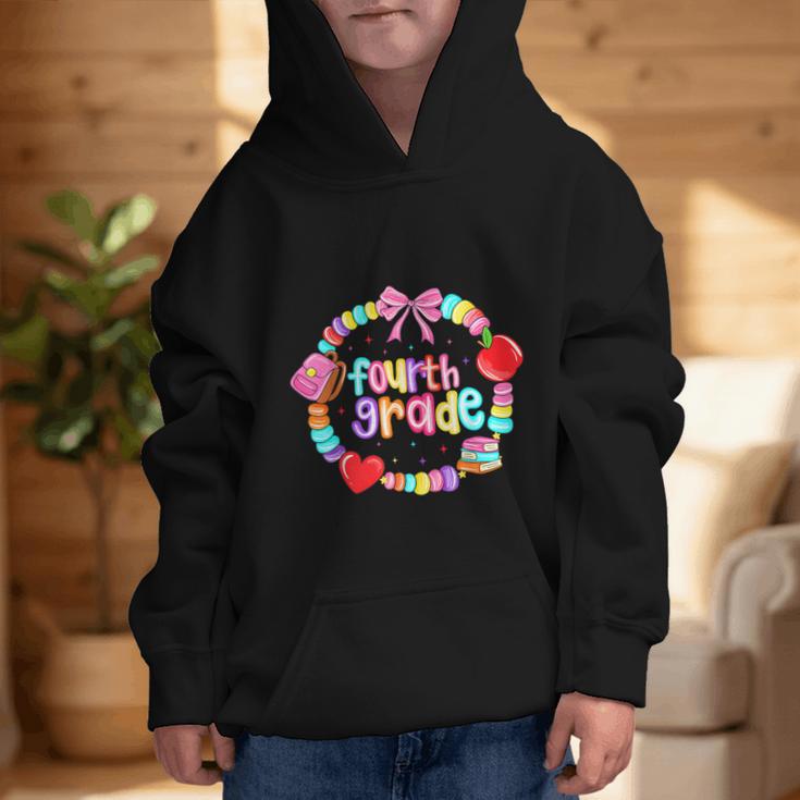 First Day Of 4th Grade Friendship Bracelet Back To School Graphic Kid Hoodie First Day Of 4th Grade Friendship Bracelet Back To School Graphic Kid Hoodie