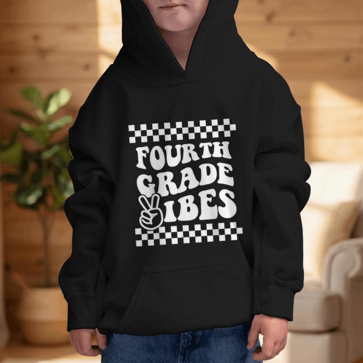First Day Of Fourth Grade Vibes Girls Back To School Boys Graphic Kid Hoodie First Day Of Fourth Grade Vibes Girls Back To School Boys Graphic Kid Hoodie