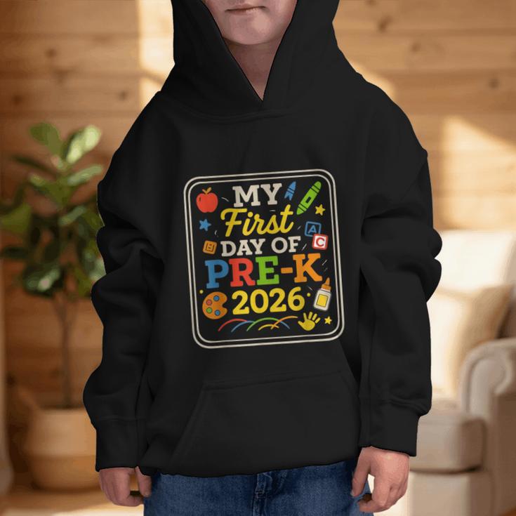 My First Day Of Pre-K 2026 Back To School Kids Graphic Kid Hoodie