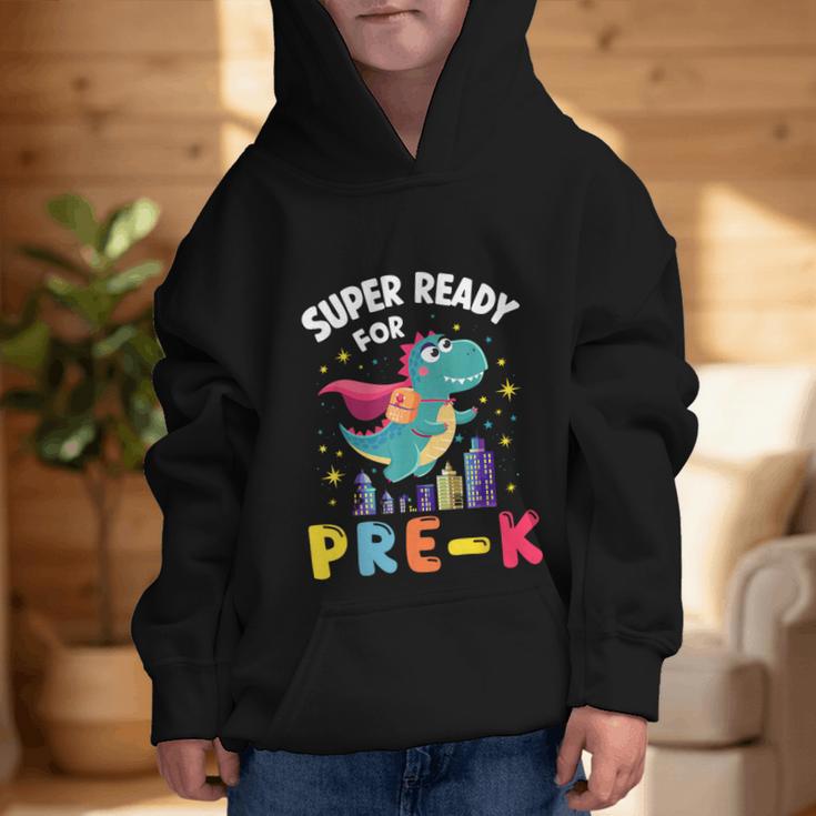 First Day Pre-K Back To School Dinosaur Graphic Kid Hoodie First Day Pre-K Back To School Dinosaur Graphic Kid Hoodie