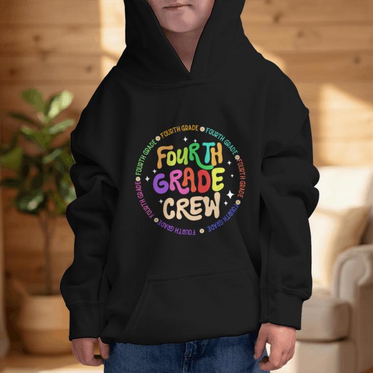 Fourth Grade Crew Back To School 4th Grade Team Graphic Kid Hoodie