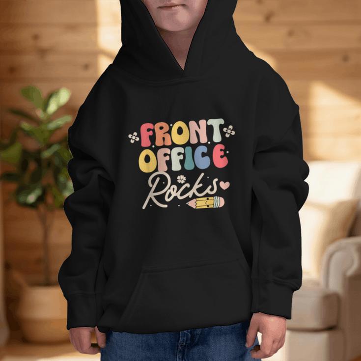Front Office Rocks Back To School Secretary Admin Staff Tee Graphic Kid Hoodie