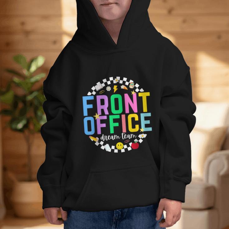 Front Office Squad Back To School Happy First Day Of School Graphic Kid Hoodie Front Office Squad Back To School Happy First Day Of School Graphic Kid Hoodie
