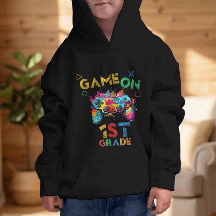 Game On 1st Grade Boys Kids Back To School Graphic Kid Hoodie