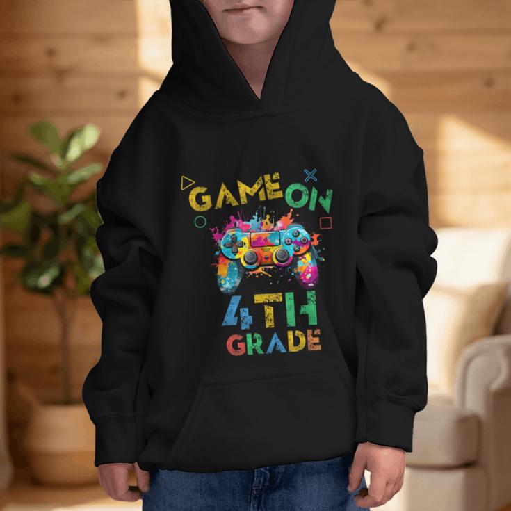 Game On 4th Grade Boys Kids Back To School Graphic Kid Hoodie