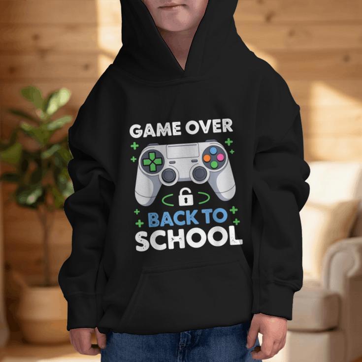 Game Over Back To School Kids First Day School Graphic Kid Hoodie