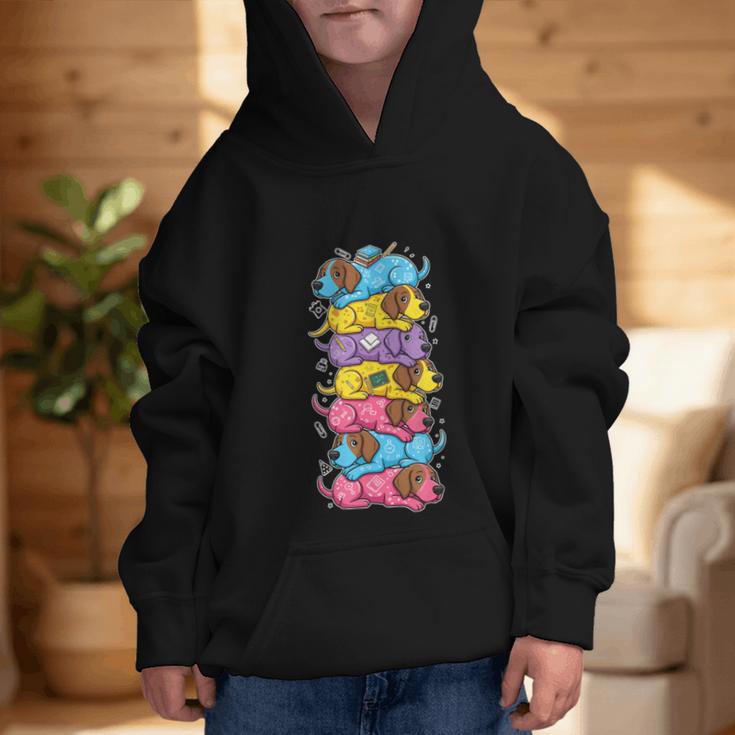 German Shorthaired Pointer Rainbow Back To School Boys Girls Graphic Kid Hoodie
