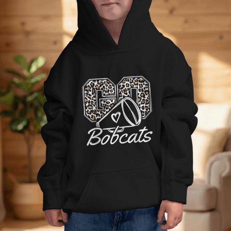 Go Cheer Bobcats High School Spirit Fan Team Back To School Graphic Kid Hoodie Go Cheer Bobcats High School Spirit Fan Team Back To School Graphic Kid Hoodie