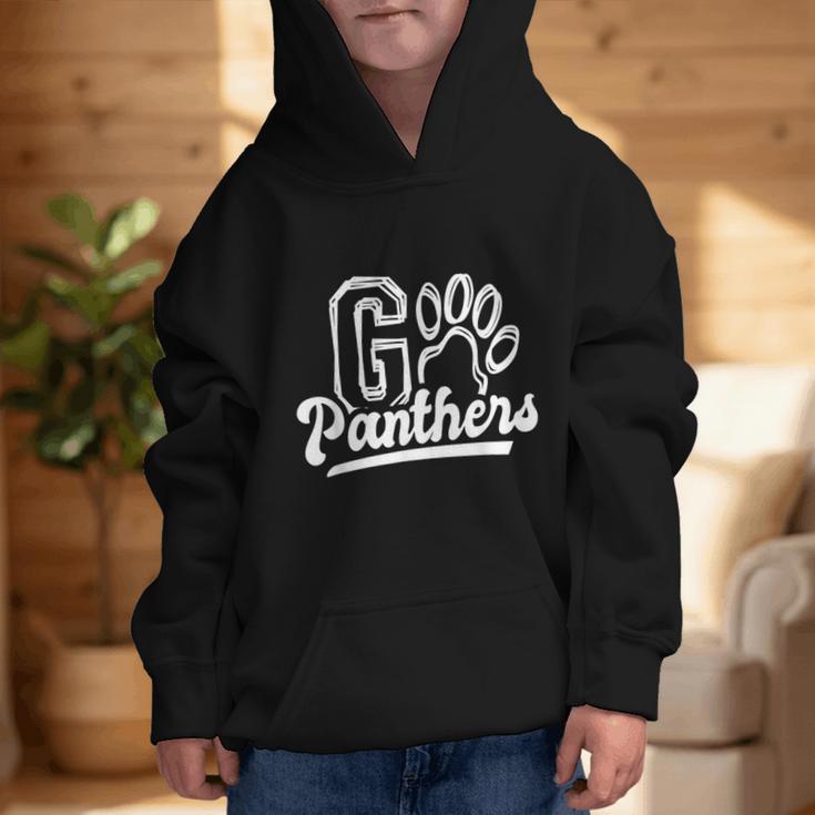 Go Cheer Panthers School Spirit Team Panther Back To School Graphic Kid Hoodie Go Cheer Panthers School Spirit Team Panther Back To School Graphic Kid Hoodie