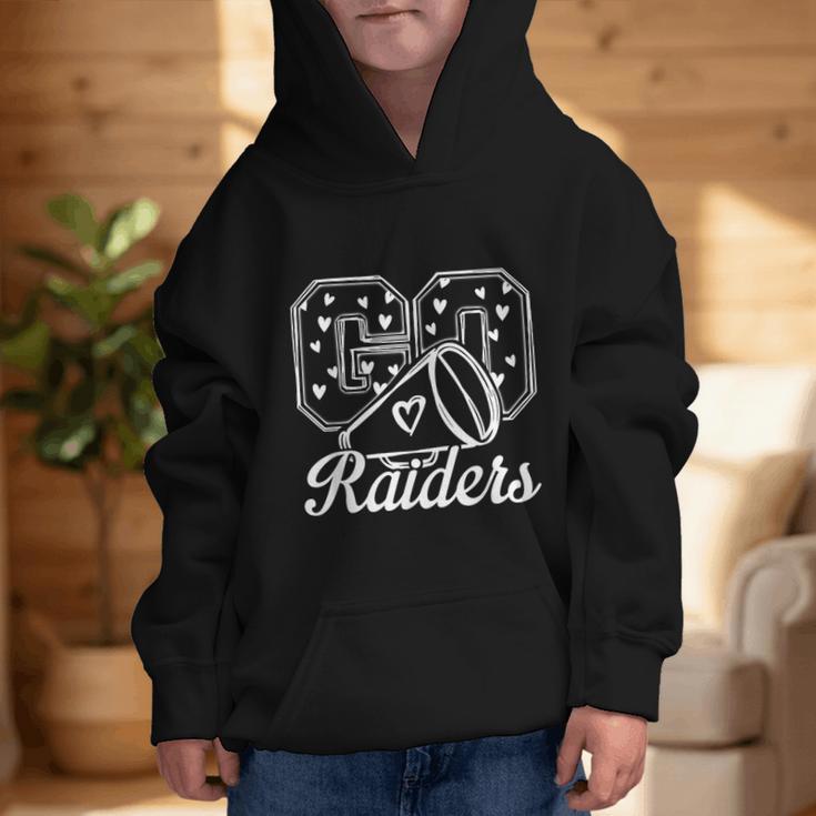 Go Cheer Raiders High School Spirit Fan Team Back To School Graphic Kid Hoodie Go Cheer Raiders High School Spirit Fan Team Back To School Graphic Kid Hoodie