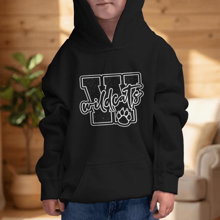 Go Cheer Wildcats High School Spirit Fan Team Back To School Graphic Kid Hoodie Go Cheer Wildcats High School Spirit Fan Team Back To School Graphic Kid Hoodie