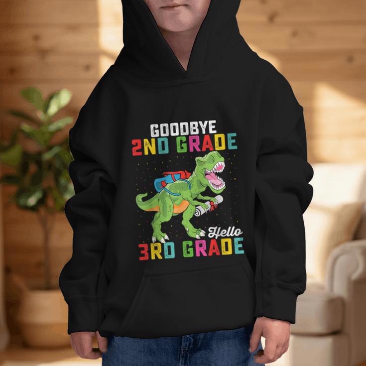 Goodbye 2nd Grade Hello 3rd GradeRex Back To School Graphic Kid Hoodie Goodbye 2nd Grade Hello 3rd GradeRex Back To School Graphic Kid Hoodie