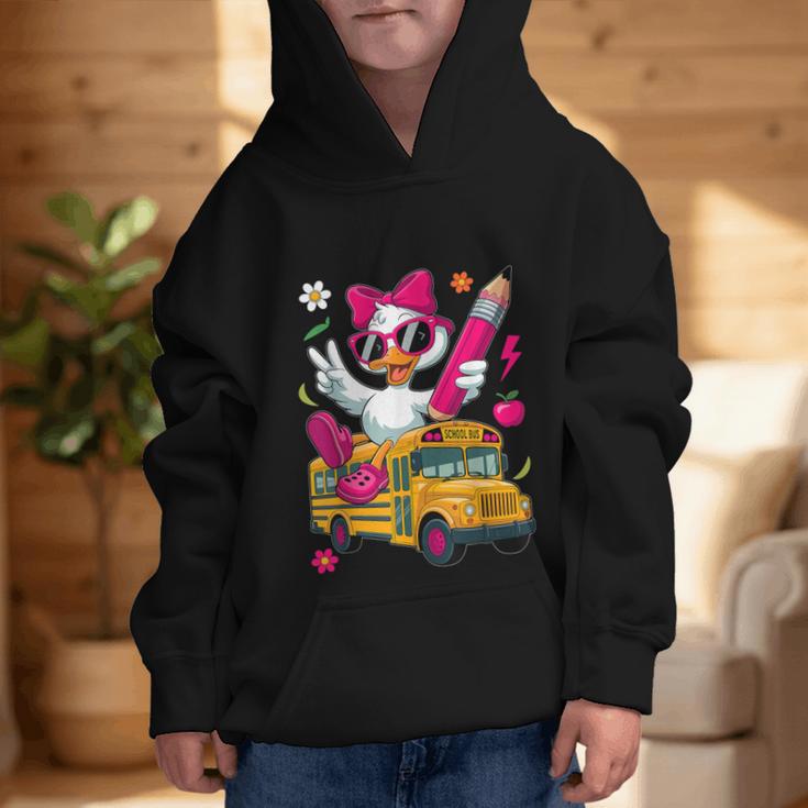 Goose Back To School First Day Of School Girls Boys Graphic Kid Hoodie Goose Back To School First Day Of School Girls Boys Graphic Kid Hoodie