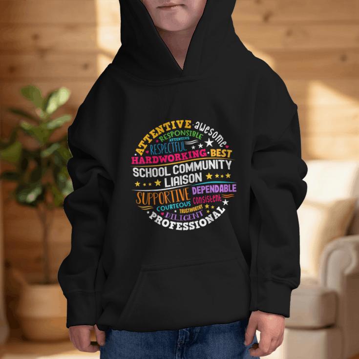 Groovy School Community Liaison Back To School Appreciation Graphic Kid Hoodie Groovy School Community Liaison Back To School Appreciation Graphic Kid Hoodie