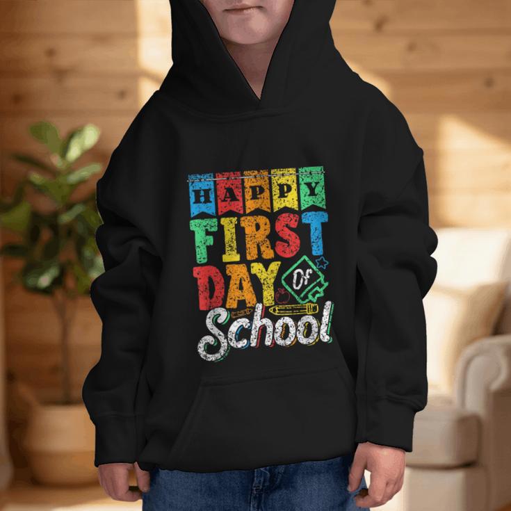 Happy First Day Of School Pupil Kids Grade Back To School 1 Graphic Kid Hoodie Happy First Day Of School Pupil Kids Grade Back To School 1 Graphic Kid Hoodie