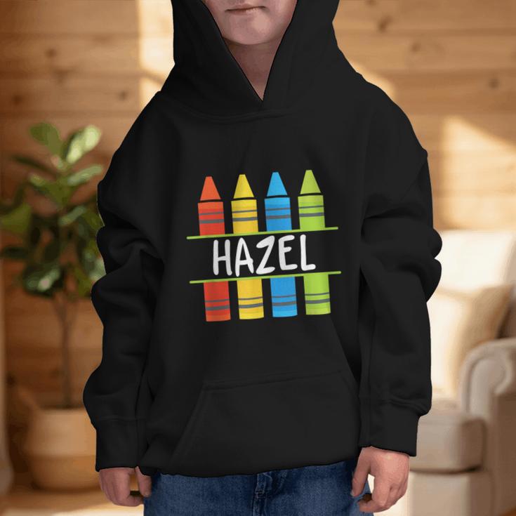 Hazel Crayon Back To School Kids Graphic Kid Hoodie Hazel Crayon Back To School Kids Graphic Kid Hoodie