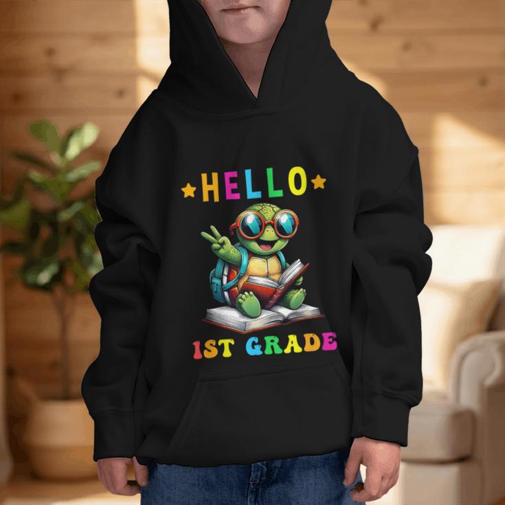 Hello 1st Grade Turtle Lovers Back To School Kids Boys Girls Graphic Kid Hoodie Hello 1st Grade Turtle Lovers Back To School Kids Boys Girls Graphic Kid Hoodie