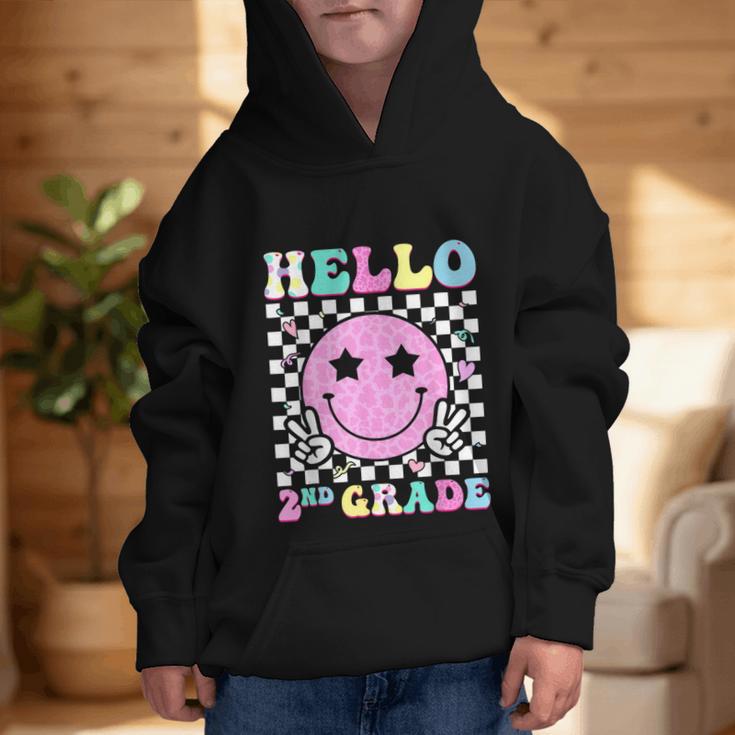 Hello 2nd Grade Groovy Back To School Second Grade Girls Kid Graphic Kid Hoodie Hello 2nd Grade Groovy Back To School Second Grade Girls Kid Graphic Kid Hoodie