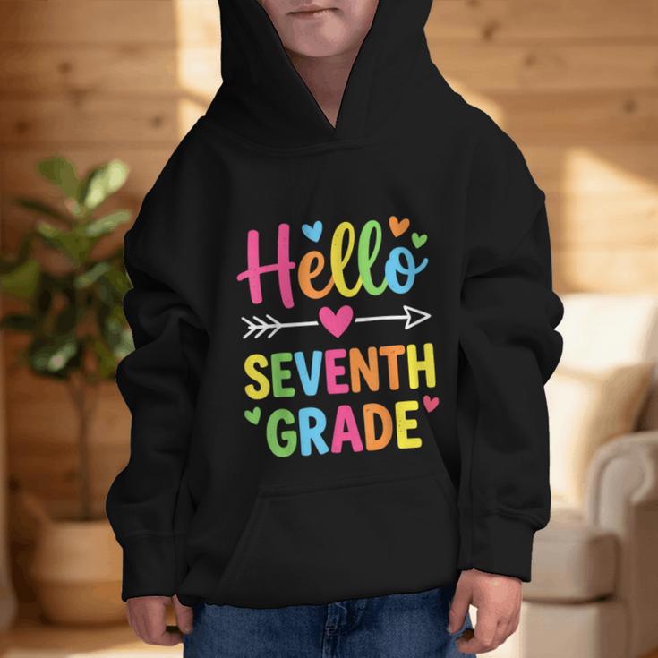Hello Seventh 7TH Grade Back To School Kids Students Tee Graphic Kid Hoodie