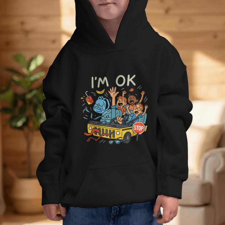 Humorous Graphic Art For School Bus Driver Back To School Graphic Kid Hoodie