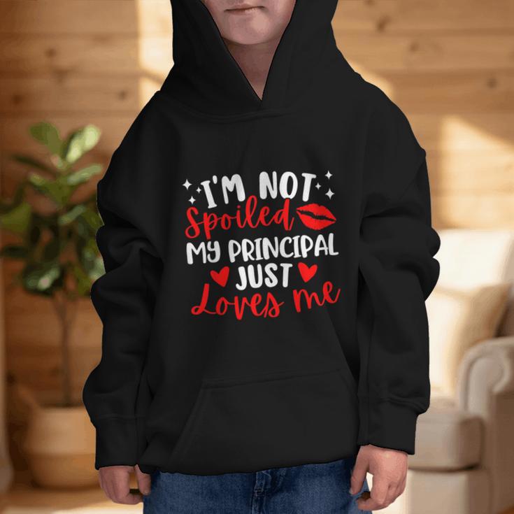 I'm Not Spoiled My Principal Just Loves Me Back To School Graphic Kid Hoodie I'm Not Spoiled My Principal Just Loves Me Back To School Graphic Kid Hoodie