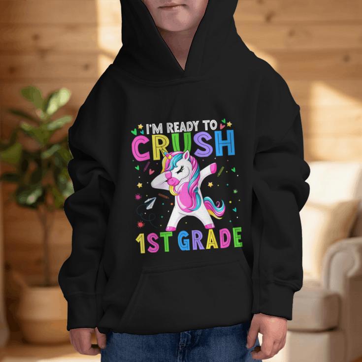 I'm Ready For First Grade Back To School 1st Grade Girls Graphic Kid Hoodie I'm Ready For First Grade Back To School 1st Grade Girls Graphic Kid Hoodie