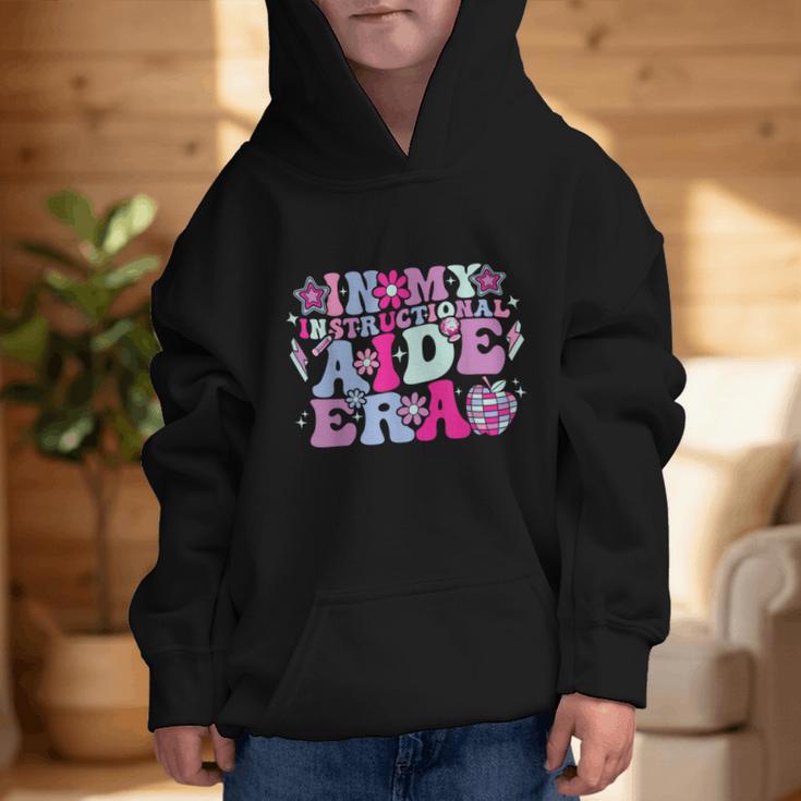 In My Instructional Aide Era Groovy Back To School Graphic Kid Hoodie