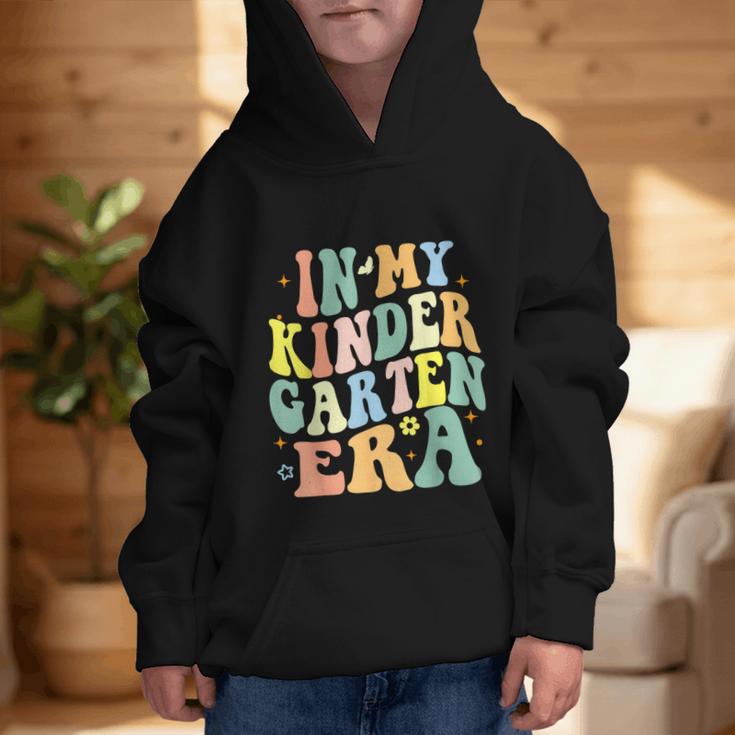 Kindergarten Era Happy Back To School Groovy Kids Boys Girls Graphic Kid Hoodie