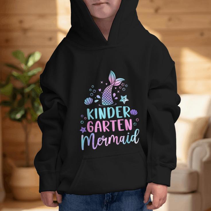 Kindergarten Mermaid Back To School Girls First Day Kinder Graphic Kid Hoodie Kindergarten Mermaid Back To School Girls First Day Kinder Graphic Kid Hoodie