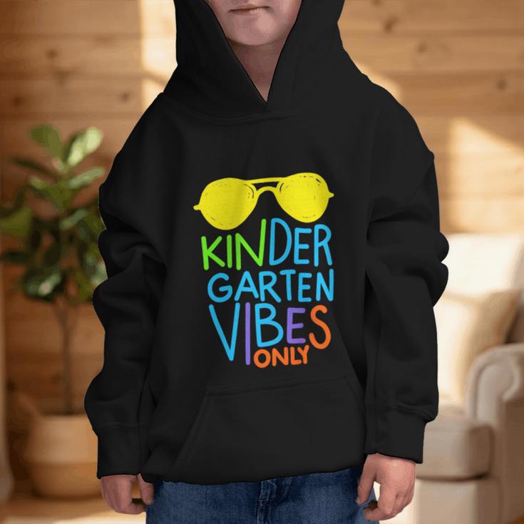 Kindergarten Vibes Only Glow Sunglasses Back To School Graphic Kid Hoodie