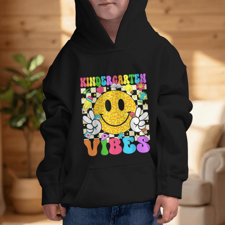 Kindergarten Vibes Smile Face Back To School Kinder Girl Kid Graphic Kid Hoodie Kindergarten Vibes Smile Face Back To School Kinder Girl Kid Graphic Kid Hoodie