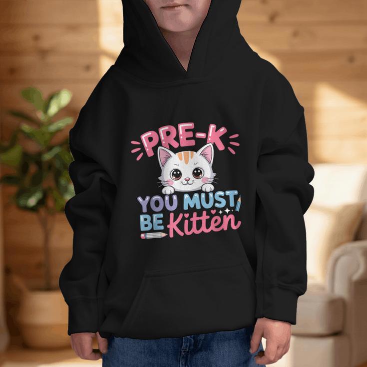 Kitten Back To School Girls Preschool Cat Lover Graphic Kid Hoodie Kitten Back To School Girls Preschool Cat Lover Graphic Kid Hoodie