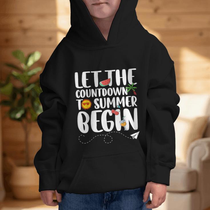Let The Countdown To Summer Begin Back To School Graphic Kid Hoodie Let The Countdown To Summer Begin Back To School Graphic Kid Hoodie