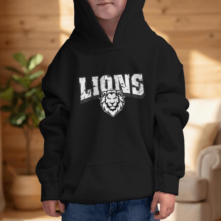 Lions Back To School Spirit Graphic Kid Hoodie Lions Back To School Spirit Graphic Kid Hoodie