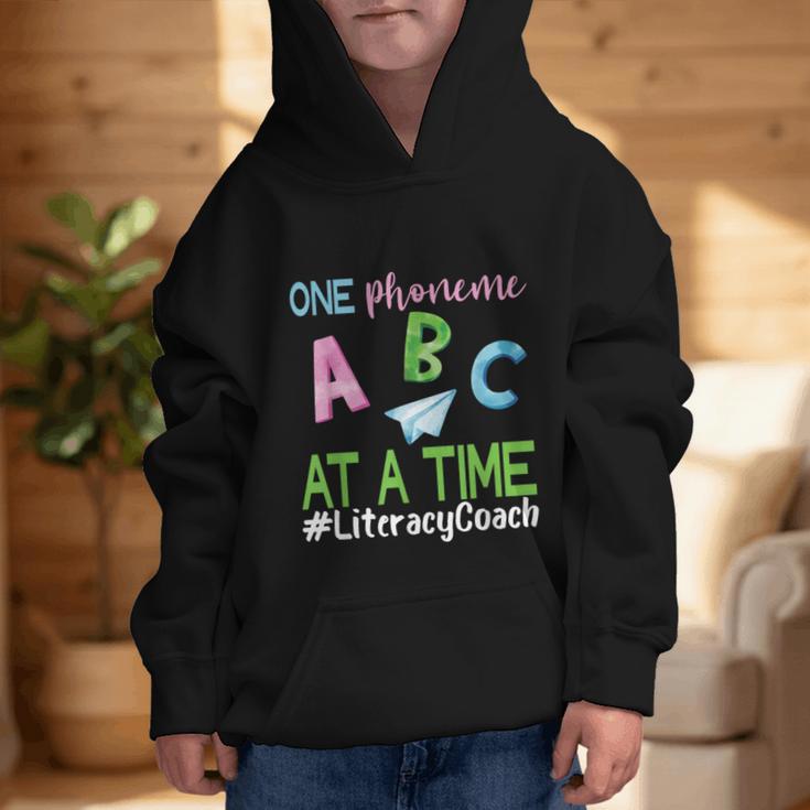 Literacy Coach Phoneme ABC Appreciation Back To School Graphic Kid Hoodie