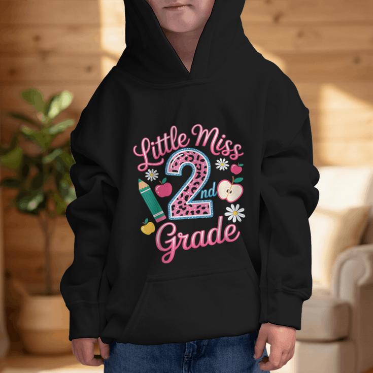 Little Miss 2nd Grade Grader Girls 1st Day Back To School Graphic Kid Hoodie Little Miss 2nd Grade Grader Girls 1st Day Back To School Graphic Kid Hoodie