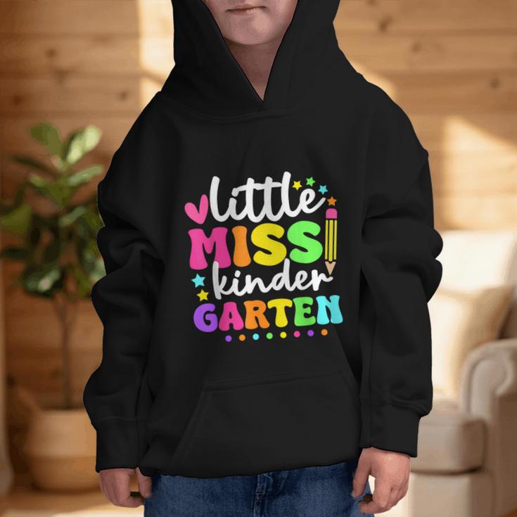 Little Miss Kindergarten Kids Girls Pencil Back To School Graphic Kid Hoodie Little Miss Kindergarten Kids Girls Pencil Back To School Graphic Kid Hoodie
