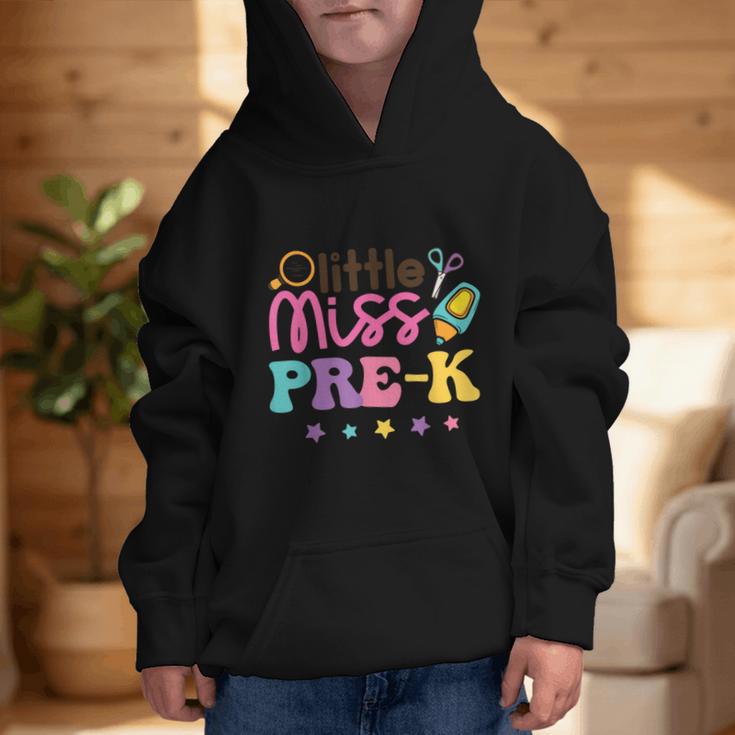 Little Miss Pre-K Preschool First Day Back To School Girls Graphic Kid Hoodie