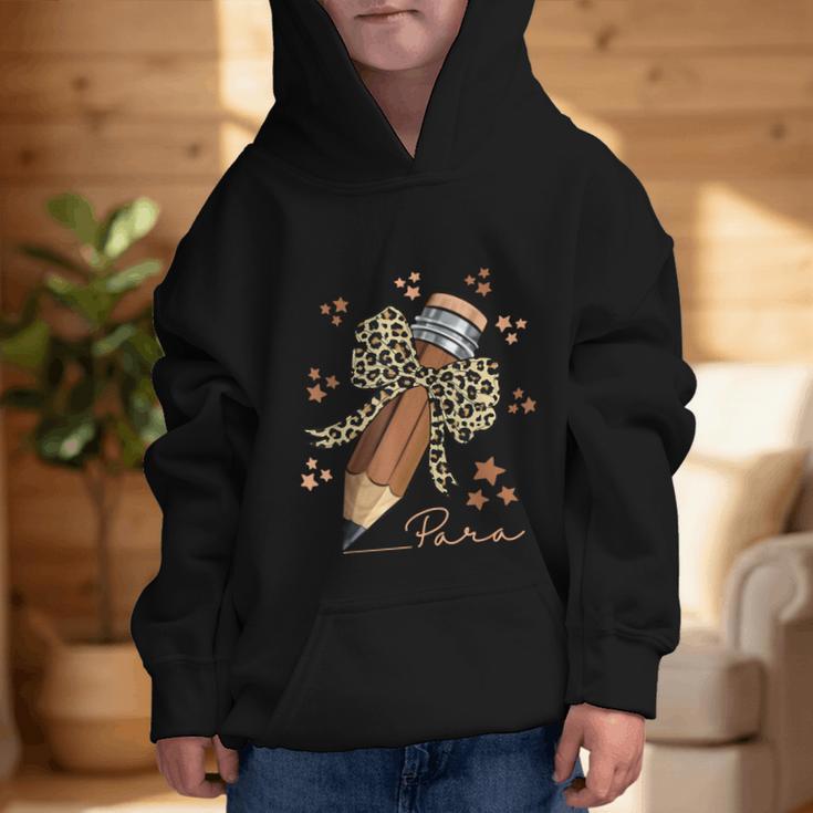 Melanin Pencil Leopard Bow Para Back To School Graphic Kid Hoodie Melanin Pencil Leopard Bow Para Back To School Graphic Kid Hoodie
