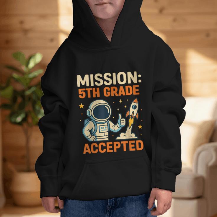 Mission Fifth 5th Grade Accepted Astronaut Back To School Graphic Kid Hoodie Mission Fifth 5th Grade Accepted Astronaut Back To School Graphic Kid Hoodie