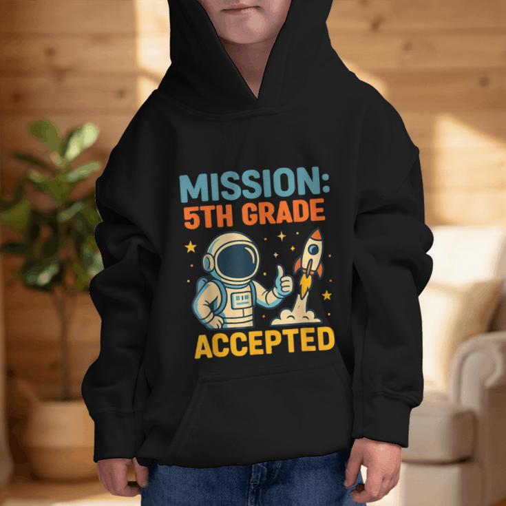 Mission Fifth 5th Grade Accepted Back To School Vintage Graphic Kid Hoodie Mission Fifth 5th Grade Accepted Back To School Vintage Graphic Kid Hoodie