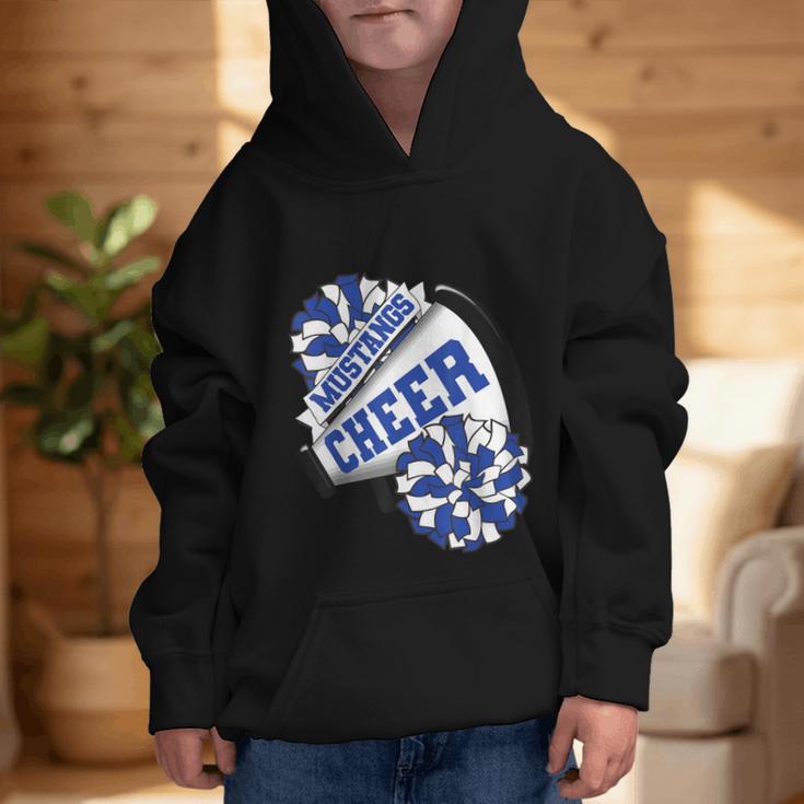 Mustangs Cheer Back To School Cheerleading Spirit B Graphic Kid Hoodie Mustangs Cheer Back To School Cheerleading Spirit B Graphic Kid Hoodie