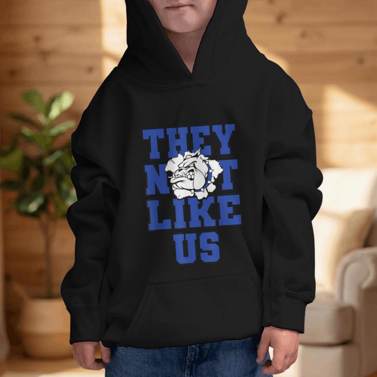 Not Like Bulldog Back To School Spirit B Graphic Kid Hoodie