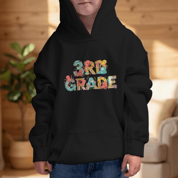 Octopus Third Grade Back To School Kids Boys Girls Graphic Kid Hoodie