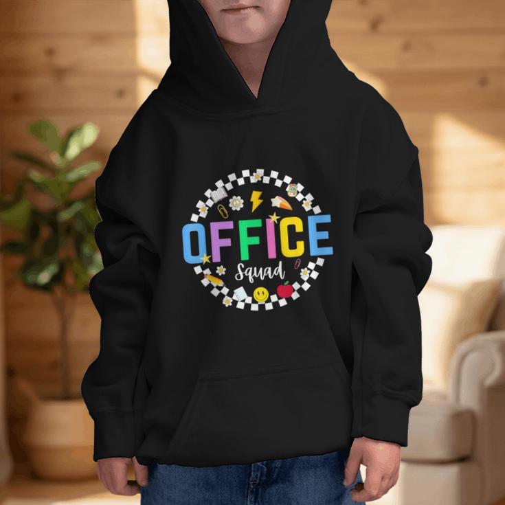 Office Squad Back To School Happy First Day Of School Graphic Kid Hoodie Office Squad Back To School Happy First Day Of School Graphic Kid Hoodie