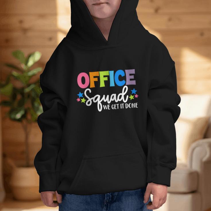 Office Squad We Get It Done Back To School First Day Graphic Kid Hoodie Office Squad We Get It Done Back To School First Day Graphic Kid Hoodie