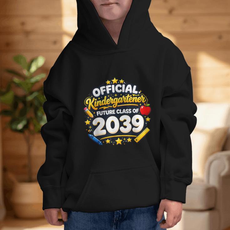 Official Kindergartener Future Class Of 2039 Back To School Graphic Kid Hoodie