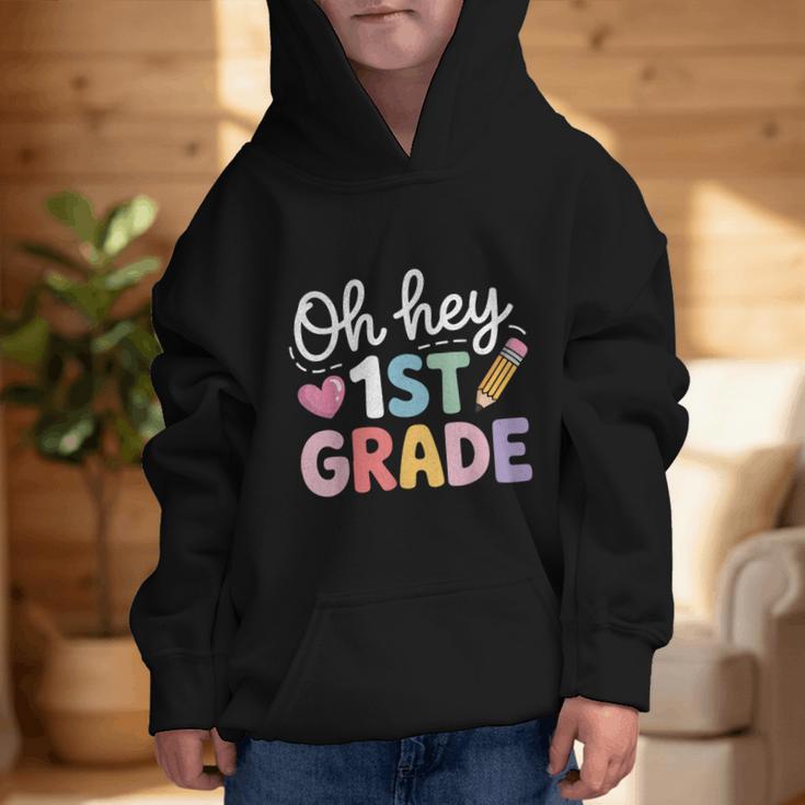 Oh Hey 1st Grade Back To School Cute Pencil Graphic Graphic Kid Hoodie Oh Hey 1st Grade Back To School Cute Pencil Graphic Graphic Kid Hoodie