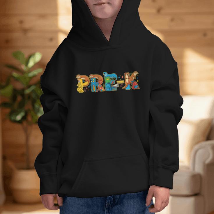 Otter Pre K Back To School Kids Boys Girls Graphic Kid Hoodie Otter Pre K Back To School Kids Boys Girls Graphic Kid Hoodie